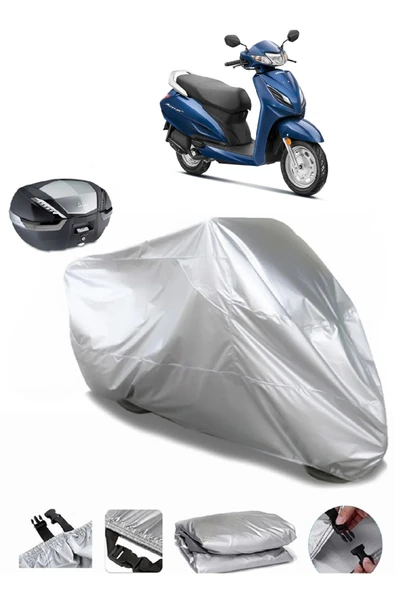 Honda Activa SSu  Geçirmez Motosiket Brandası Arka Çanta Uyumlu ürün görseli 1
