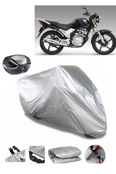 Honda CB 125E Su  Geçirmez Motosiket Brandası Arka Çanta Uyumlu ürün görseli 1