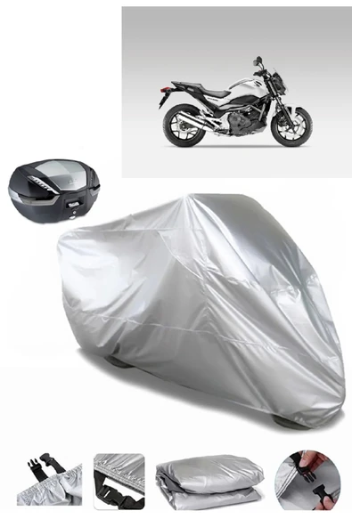 Honda NC 700 S Su  Geçirmez Motosiket Brandası Arka Çanta Uyumlu ürün görseli 1