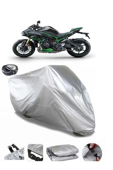 Kawasaki Z H2 SE Su  Geçirmez Motosiket Brandası Arka Çanta Uyumlu