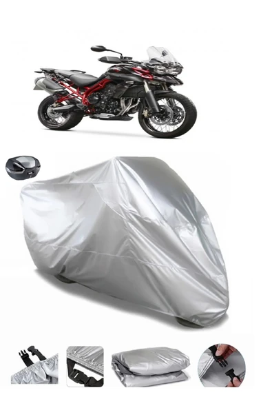 Triumph Tiger 800 Su  Geçirmez Motosiket Brandası Arka Çanta Uyumlu ürün görseli 1