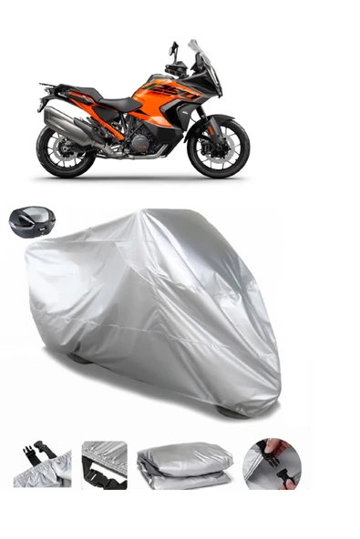 KTM 1290 Super Adventure S Su  Geçirmez Motosiket Brandası Arka Çanta Uyumlu