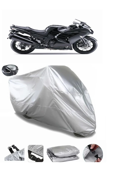Kawasaki ZZR 1400 ABS Su  Geçirmez Motosiket Brandası Arka Çanta Uyumlu ürün görseli 1