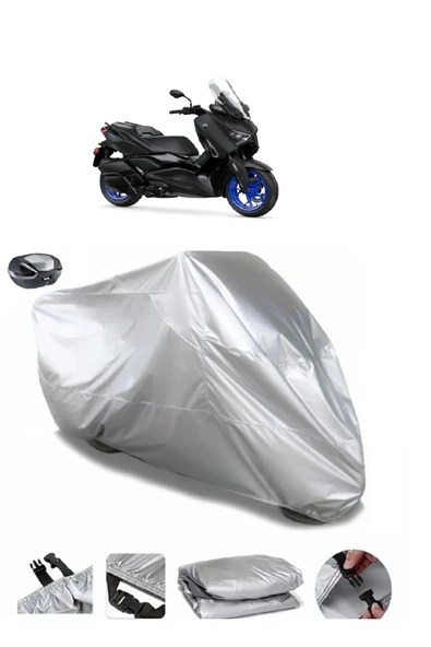 Yamaha X-Max 250 Su  Geçirmez Motosiket Brandası Arka Çanta Uyumlu ürün görseli 1
