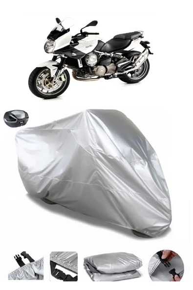 Aprilia Mana 850 GT ABS Su  Geçirmez Motosiket Brandası Arka Çanta Uyumlu ürün görseli 1