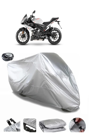 Aprilia Tuono 125 Su  Geçirmez Motosiket Brandası Arka Çanta Uyumlu