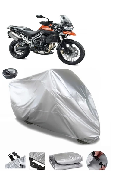 Triumph Tiger 800 XC Su  Geçirmez Motosiket Brandası Arka Çanta Uyumlu ürün görseli 1