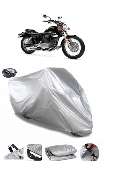 Yamaha Virago XV 535 Su  Geçirmez Motosiket Brandası Arka Çanta Uyumlu