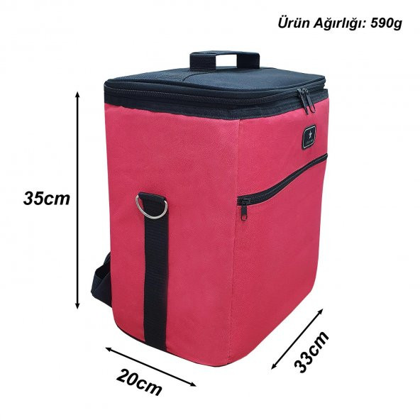 GBMOTİON Kırmızı A+ Termal Çanta 25 Litre - 8