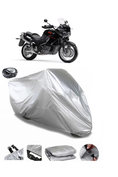 Aprilia Caponord 1000 ETV Su  Geçirmez Motosiket Brandası Arka Çanta Uyumlu