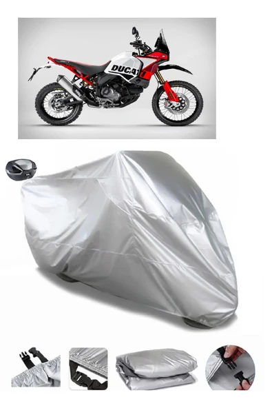 Ducati DesertX Su  Geçirmez Motosiket Brandası Arka Çanta Uyumlu ürün görseli 1
