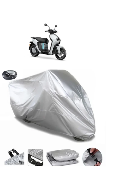 Yamaha Neos Su  Geçirmez Motosiket Brandası Arka Çanta Uyumlu ürün görseli 1