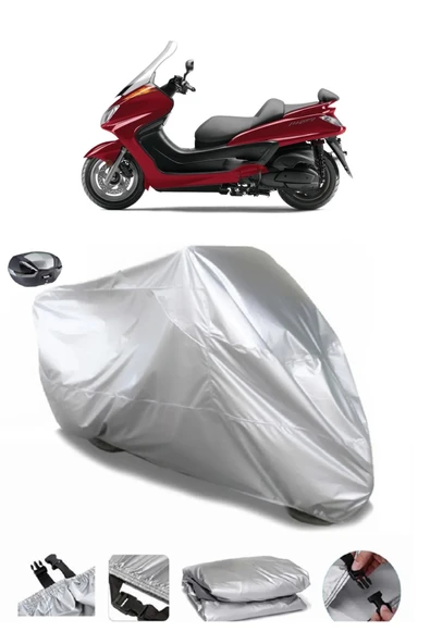Yamaha Majesty 400 Su  Geçirmez Motosiket Brandası Arka Çanta Uyumlu ürün görseli 1
