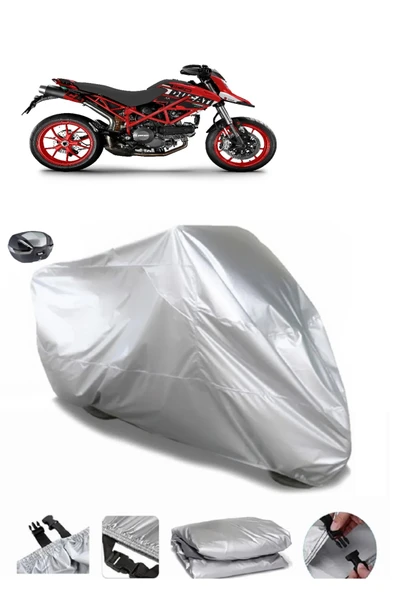 Ducati Hypermotard 1100 Evo SP Su  Geçirmez Motosiket Brandası Arka Çanta Uyumlu ürün görseli 1