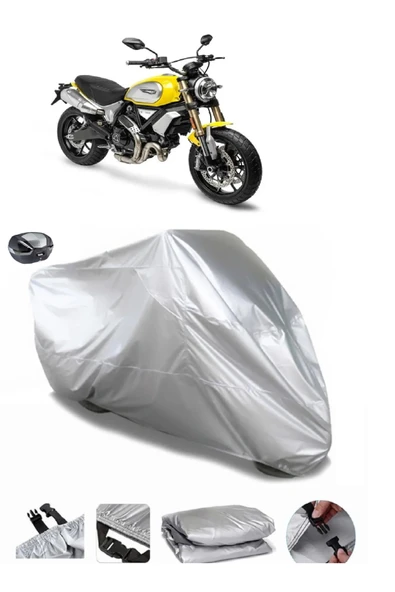 Ducati Scrambler 1100 Pro Su  Geçirmez Motosiket Brandası Arka Çanta Uyumlu ürün görseli 1