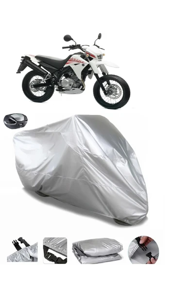 Yamaha XT 125 X Su  Geçirmez Motosiket Brandası Arka Çanta Uyumlu ürün görseli 1