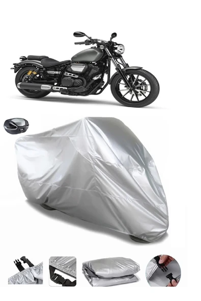 Yamaha XV950R Su  Geçirmez Motosiket Brandası Arka Çanta Uyumlu ürün görseli 1