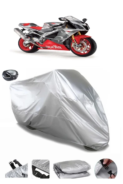 Aprilia RSV Mille Su  Geçirmez Motosiket Brandası Arka Çanta Uyumlu