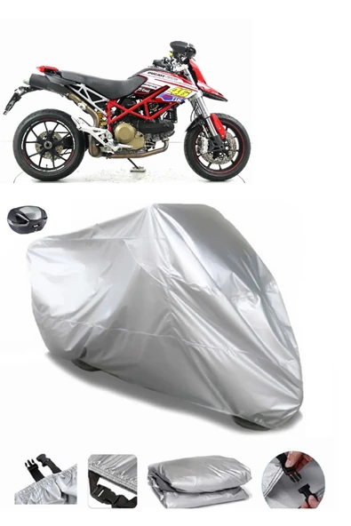 Ducati Hypermotard 1100 Su  Geçirmez Motosiket Brandası Arka Çanta Uyumlu ürün görseli 1