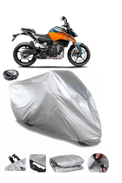 KTM 125 Duke Su  Geçirmez Motosiket Brandası Arka Çanta Uyumlu
