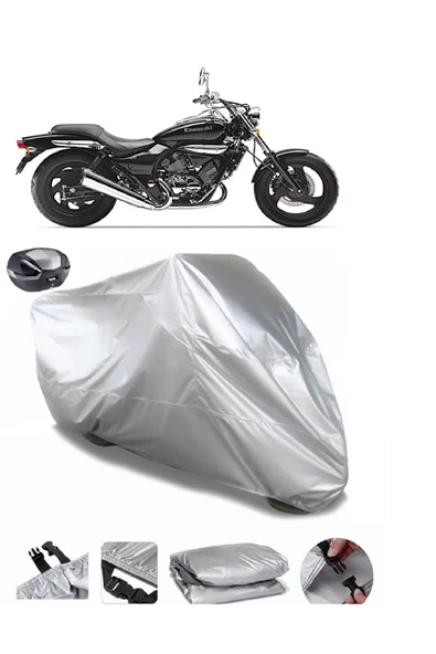 Kawasaki EL 250 Su  Geçirmez Motosiket Brandası Arka Çanta Uyumlu ürün görseli 1