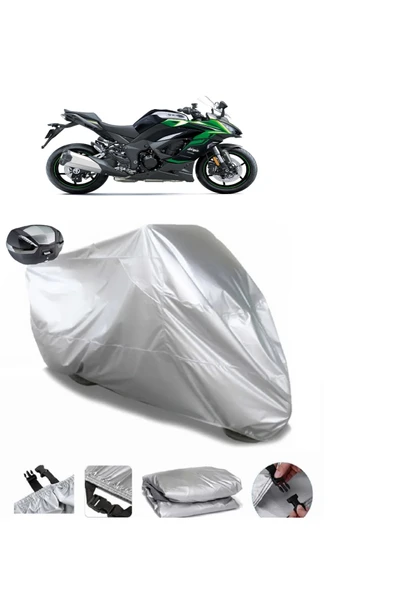 Kawasaki Ninja 1000 SX Su  Geçirmez Motosiket Brandası Arka Çanta Uyumlu ürün görseli 1