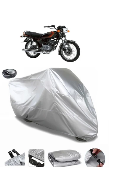 Yamaha RX 115 Su  Geçirmez Motosiket Brandası Arka Çanta Uyumlu ürün görseli 1