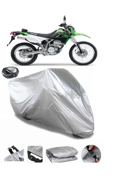 Kawasaki KLX 250 Su  Geçirmez Motosiket Brandası Arka Çanta Uyumlu