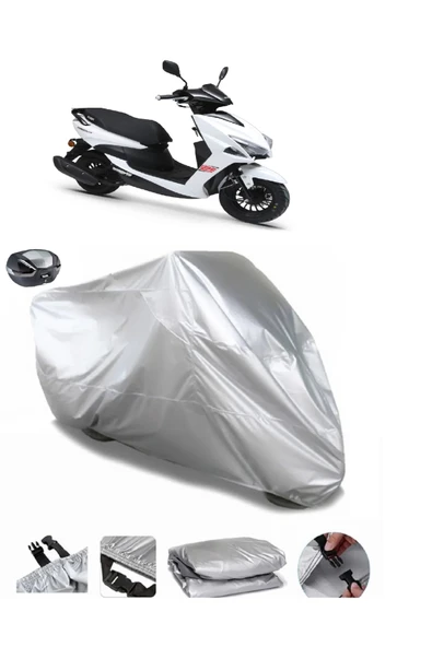 Kuba Brilliant 125 Su  Geçirmez Motosiket Brandası Arka Çanta Uyumlu - 1