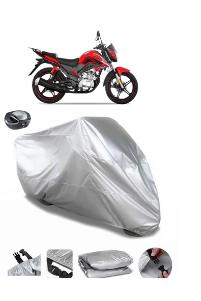 Yuki YX 200 Su  Geçirmez Motosiket Brandası Arka Çanta Uyumlu ürün görseli 1