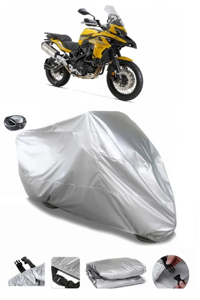 Benelli TRK 502 Su  Geçirmez Motosiket Brandası Arka Çanta Uyumlu ürün görseli 1