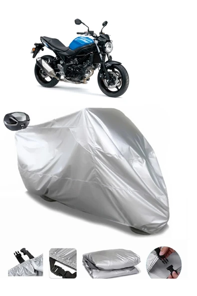 Suzuki SV650S Su  Geçirmez Motosiket Brandası Arka Çanta Uyumlu