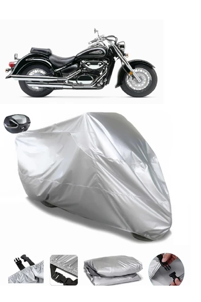 Suzuki VL 800 Volusia Su  Geçirmez Motosiket Brandası Arka Çanta Uyumlu ürün görseli 1