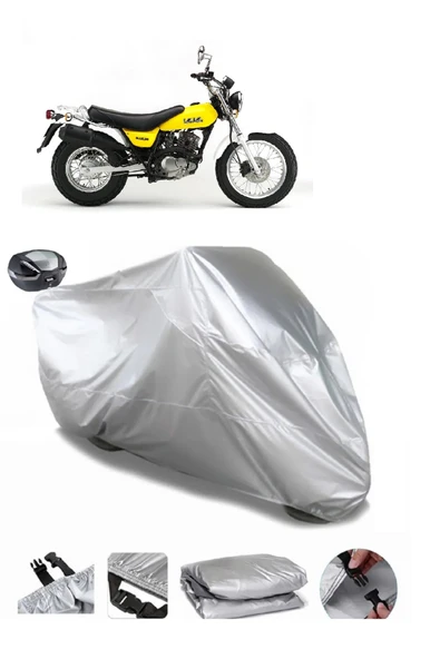 Suzuki VanVan 125 Su  Geçirmez Motosiket Brandası Arka Çanta Uyumlu ürün görseli 1