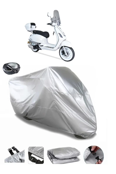 Arora Safari 125 Su  Geçirmez Motosiket Brandası Arka Çanta Uyumlu ürün görseli 1