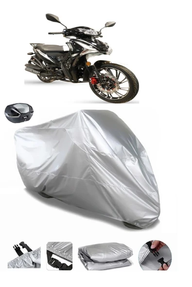 Arora Smart 50 X Su  Geçirmez Motosiket Brandası Arka Çanta Uyumlu