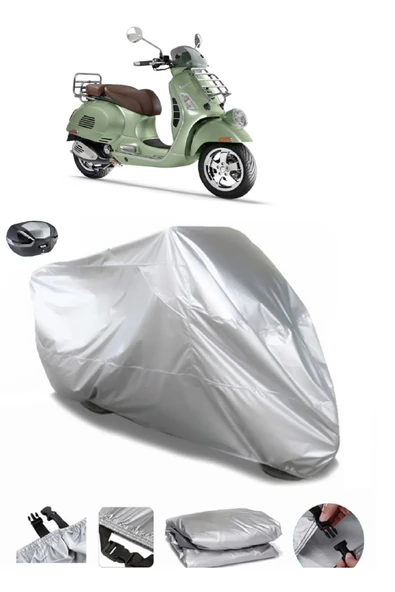 Vespa GTV 300 ie Su  Geçirmez Motosiket Brandası Arka Çanta Uyumlu ürün görseli 1