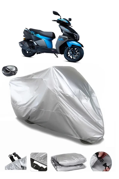 TVS Ntorq 125 Su  Geçirmez Motosiket Brandası Arka Çanta Uyumlu