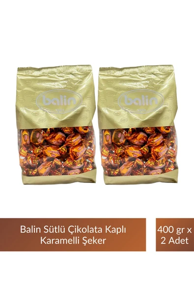 Balin Karamel Sütlü Şeker 400 gr x 2 Adet