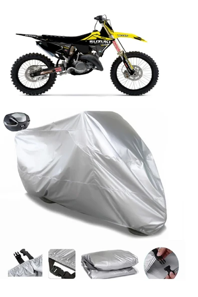 Suzuki RM 250 Su  Geçirmez Motosiket Brandası Arka Çanta Uyumlu ürün görseli 1