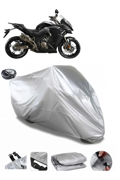 Zontes 310 X Su  Geçirmez Motosiket Brandası Arka Çanta Uyumlu