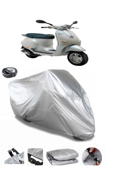 Vespa ET 4 Su  Geçirmez Motosiket Brandası Arka Çanta Uyumlu