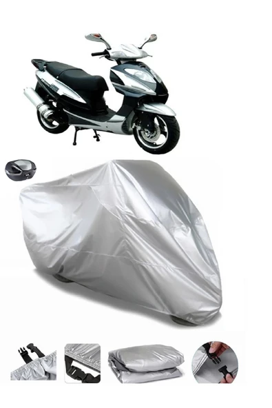 Mondial 150 HS Su  Geçirmez Motosiket Brandası Arka Çanta Uyumlu
