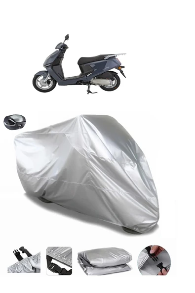 Mondial 125 Lavinia Su  Geçirmez Motosiket Brandası Arka Çanta Uyumlu ürün görseli 1