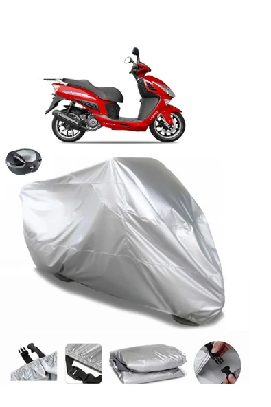 Yuki Lupo 125 Su  Geçirmez Motosiket Brandası Arka Çanta Uyumlu ürün görseli 1