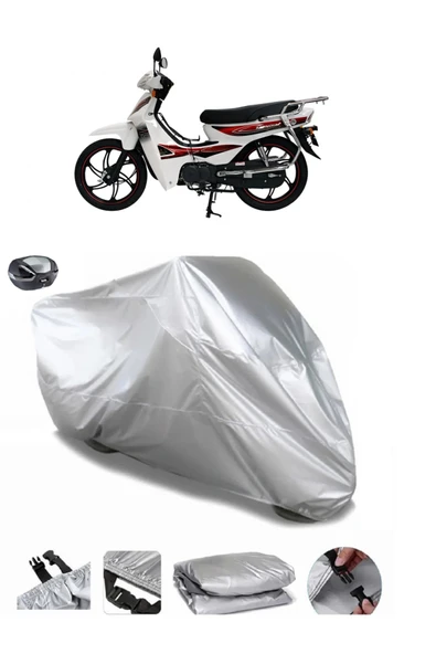 Mondial 100 SFC Automatic X Su  Geçirmez Motosiket Brandası Arka Çanta Uyumlu ürün görseli 1