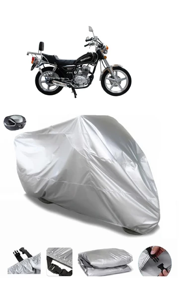 Mondial 125 KT Su  Geçirmez Motosiket Brandası Arka Çanta Uyumlu