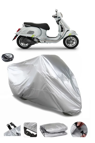 Vespa GTS 300 Supertech Su  Geçirmez Motosiket Brandası Arka Çanta Uyumlu