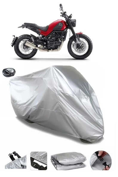 Benelli Leoncino Su  Geçirmez Motosiket Brandası Arka Çanta Uyumlu