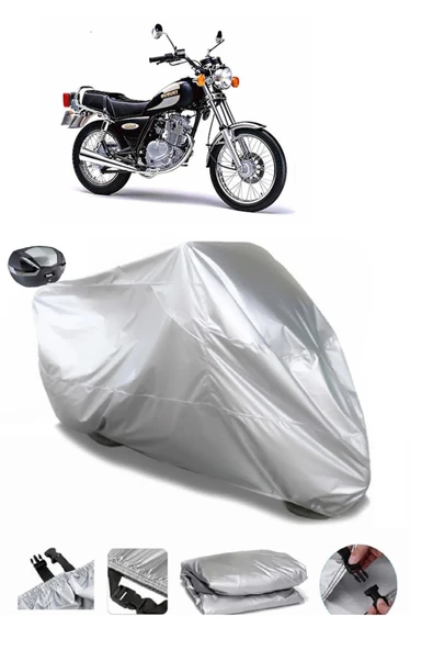 Suzuki GN 125 Su  Geçirmez Motosiket Brandası Arka Çanta Uyumlu ürün görseli 1